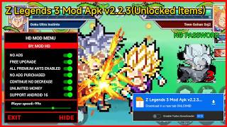 Z Legends 3 Mod Apk Mediafıre Unlimited Money Download Unlock All Characters Latest Version
