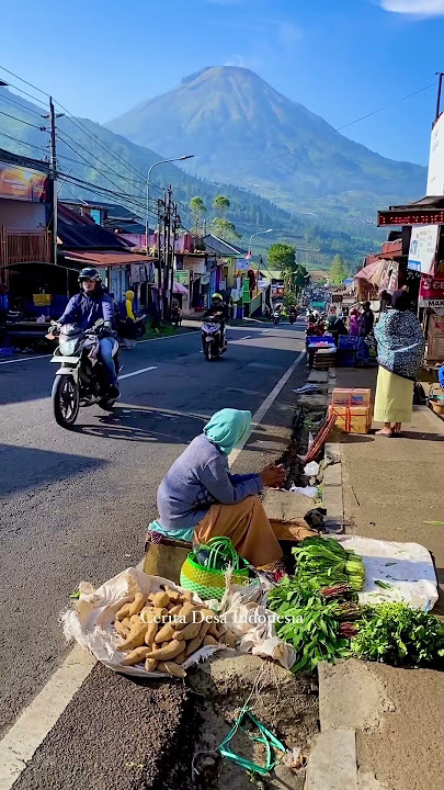 PASAR TERINDAH INDONESIA !! PEMANDANGAN ALAM DESA DIENG, WONOSOBO - Cerita Desa Indonesia #shorts