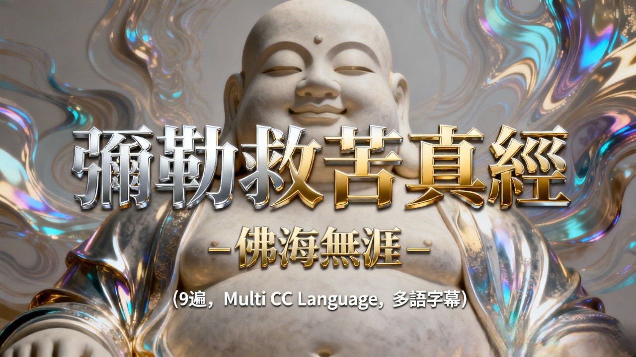 【善歌 彌勒救苦真經-佛海無涯-】(9遍)(Multi CC Language) หมีเล่อเจินจิง | Mi Le Ciu Khu Cen Cing | Di Lặc Chân Kinh