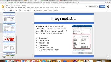 Data Representation - Images - Metadata