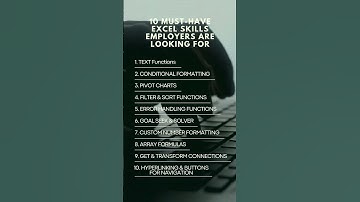 10 Excel Skills You Must Know for Work