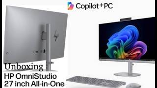 Unboxing HP OmniStudio x 27 inch All-in-one Touchscreen Desktop