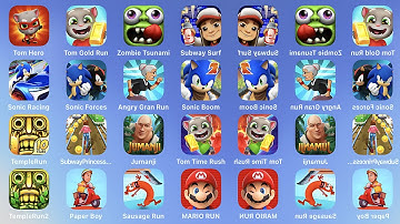 Tom Hero, Tom Gold Run, Zombie Tsunami, Subway Surf Mobile Game ASMR iOS,Android Gameplay