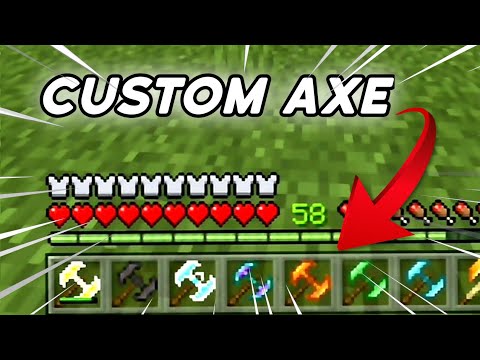 Minecraft, But There Are CUSTOM Axe.. - YouTube
