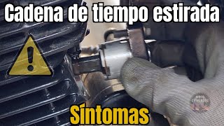 Cuándo reemplazar cadena de tiempo | Cadena distribución estirada | Cómo colocar tensor cadena moto