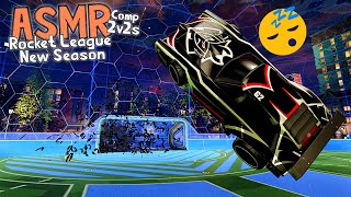 ASMR Rocket League Competitive 2v2s NEW SEASON | Soft Whispering & Controller Sounds!