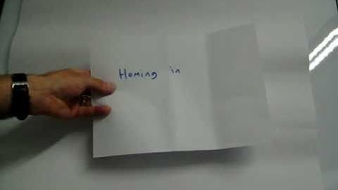 Example of creating a very simple learning resource - Navigation: Homing in