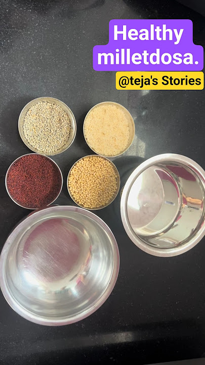 Healthy Millet Dosa Batter Recipe 🌾 | Weight Loss Dosa #milletdosa #healthydosa #dosabatter