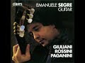 Paganini: Grande Sonata, MS 3 - Andantino variato / Emanuele Segre, guitar