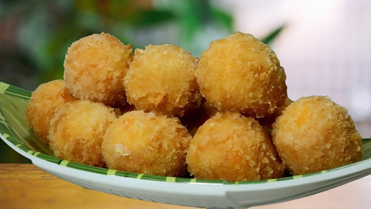 CRISPY KAMOTE CHEESE BALLS Sweet Potato Cheese Balls YouTube