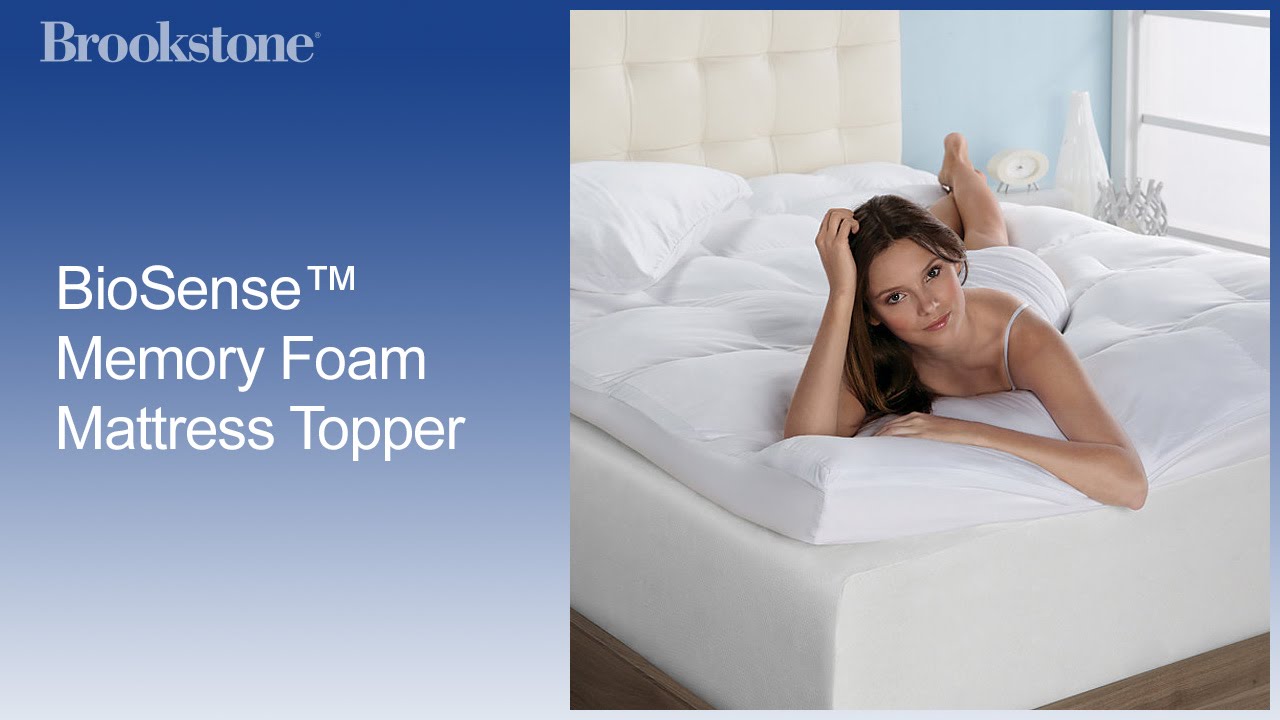 BioSense™ Memory Foam Mattress Topper   YouTube