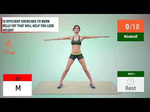 10 EFFICIENT EXERCISES TO BURN BELLY FAT THAT WILL HELP YOU LOSE WEIGHT/10 ეფექტური ვარჯიში მუცლის