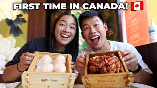 Full Day of Eating in Toronto Canada | Dim Sum | Truffle Pasta | Donuts | Oxtails