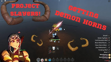 Getting demon horns! (project slayers)