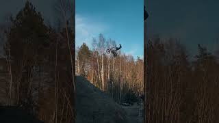 WILD Motocross Trick Over The Gap! #shorts #bmx