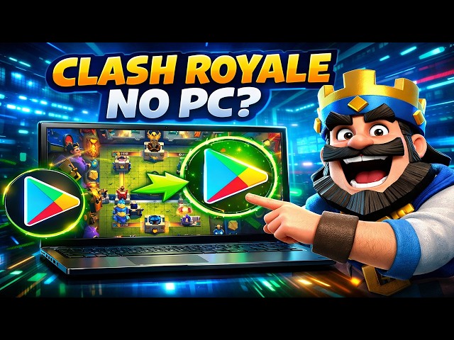 😱COMO BAIXAR CLASH ROYALE NO PC OU NOTEBOOK FRACO 2025