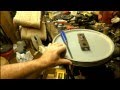Band saw Tire Replacement: Removing the old tires. Band saw Tire Replacement: Removing the old tires.