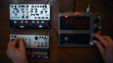 Korg Volca Modular + Keys + EHX Memory Man Stereo | Ambient Jam