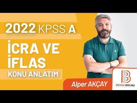 6) 2022 KPSS A İcra İflas Hukuku - İcra Hukukunda Harç ve Giderler ve Tebligat - Alper AKÇAY