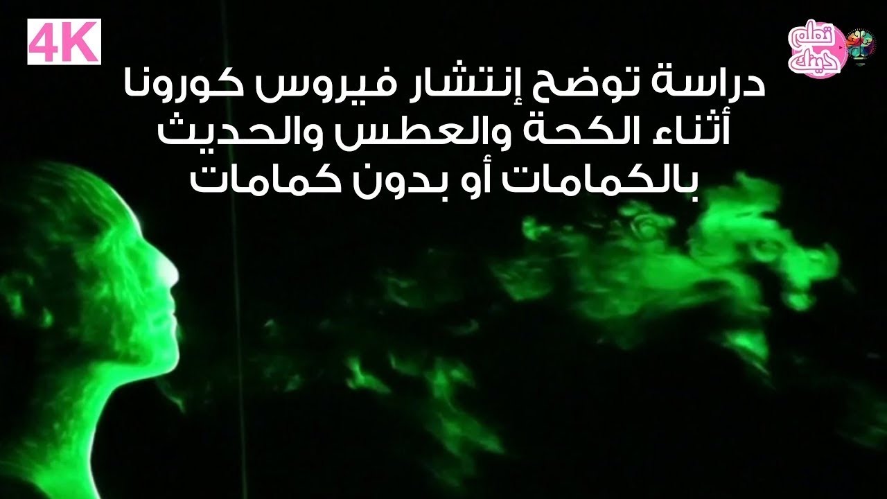 دراسة توضح إنتشار فيروس كورونا أثناء الكحة والعطس والحديث بالكمامات أو بدون كمامات