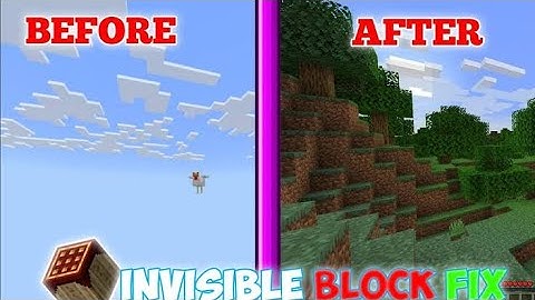 how to fix invisible block problem in pojav launcher 1.20.1 #minecraft#pojavlauncher