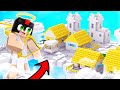 Minecraft PERO ENCONTRAMOS la ALDEA de DIOS en el CIELO 🔱😱 INVICTOR MINECRAFT