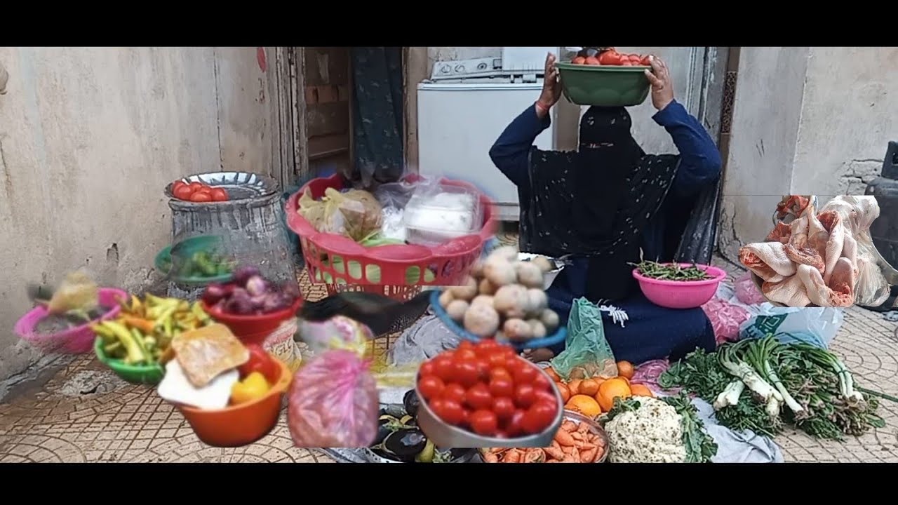 اقسم بالله ميزانيه الاسبوع ده خضار والبطاطس والبصل الطماطم كيلو ب5 جنيه والسردين والرنجه شوفي بنفسك 