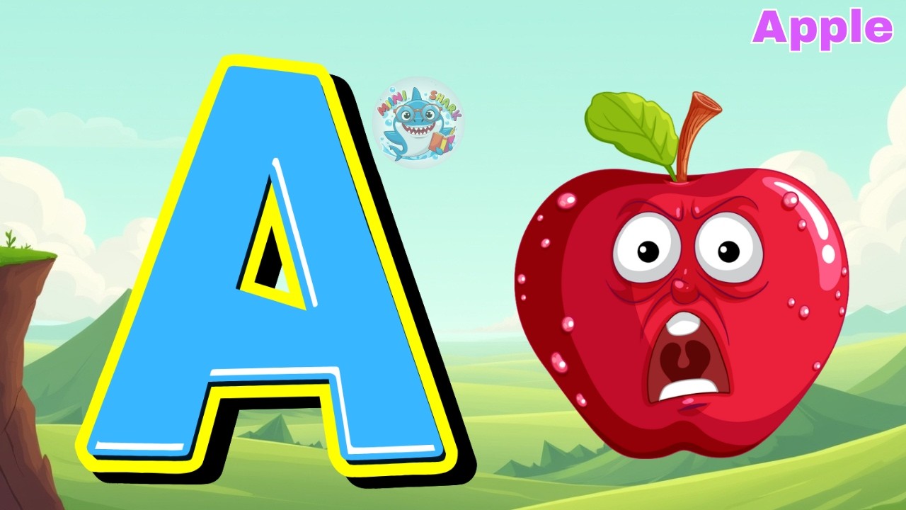 ABC Song 🍎 | Learn ABC for Kids Fast | Mini Shark 🦈