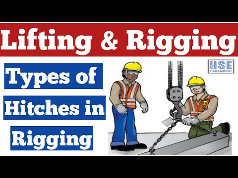 Lifting & Rigging Safety | Types of Hitches in Rigging | Vertical Hitch | Choker Hitch | Basket H...
