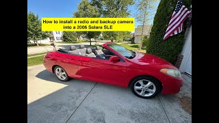 Step by Step Install of new Boss BE62CP radio w/ backup camera into a 2006 Solara SLE Convertible