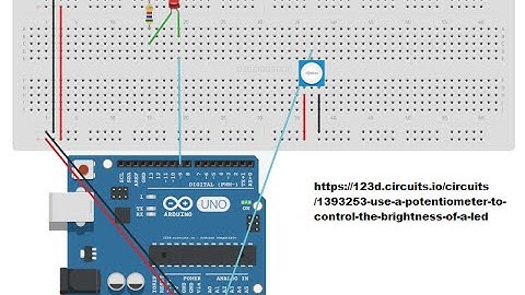 Basic Arduino Control LED Brightness with potentiometer
