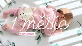 DENÍK MIMINKA | 1. MĚSÍC 👶 | Prospinkaný měsíc | Mimi&já