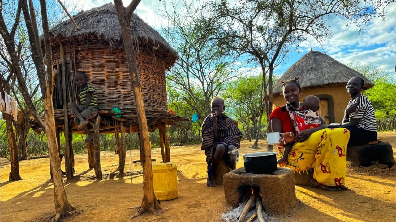 Whole SARDINES stew in Africa!!MOST REMOTE Village  Food in Kenya!! 🇰🇪