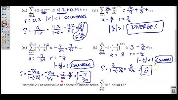 Section 10-2 Video 2- Working with Geometric Series