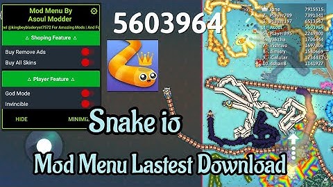 Snake.io Mod Menu Apk | Modded Snake io ver-1.19.1 | Mod Apk | Snake io Mod Menu Gameplay