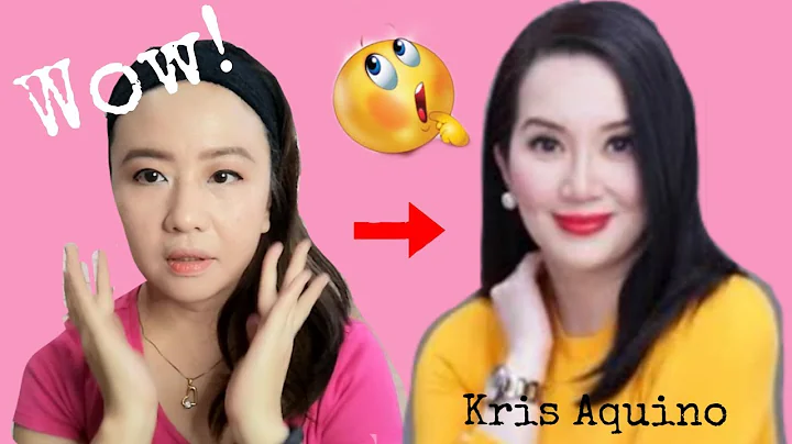 I TURNED MYSELF into KRIS AQUINO / Makeup TRANSFOR...