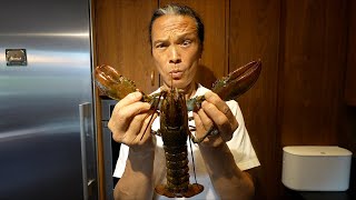 Iron Chef Dad Cooks Lobster.