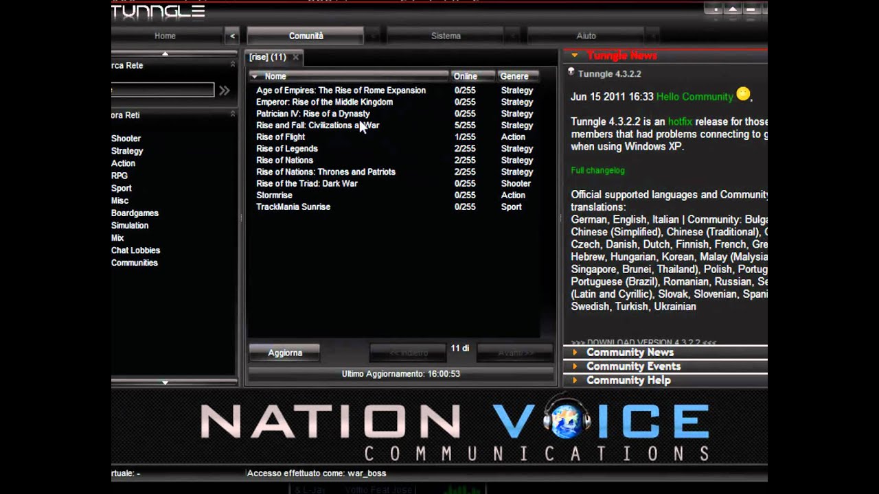 tunngle rise and fall