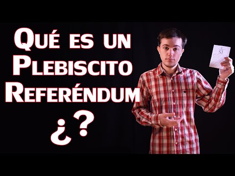 ¿Qué es un Plebiscito/Referéndum?