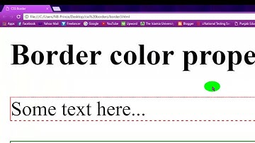 CSS/CSS3 Video Tutorial About CSS borders in Urdu for beginners | Part 2