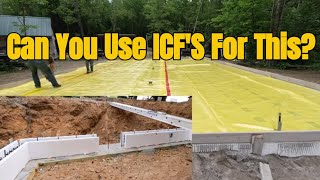 Can You Use Insulated Concrete Forms (ICF's) For A 50' X 30' X 6" Concrete Slab?