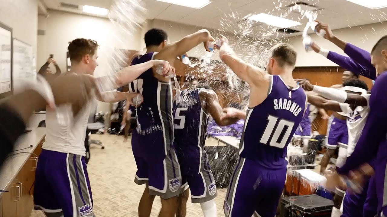 Kings Locker Room Celebration in Toronto