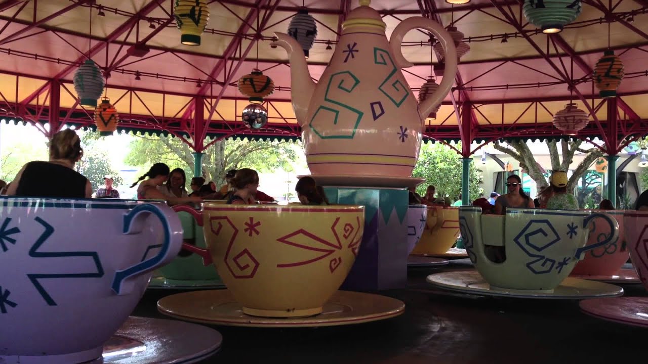 Walt Disney World: Mad Tea Party in Fantasyland - YouTube