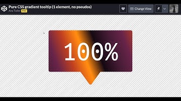 Pure CSS gradient tooltip