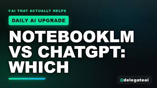NotebookLM vs ChatGPT: Which AI Study Tool Works Better?