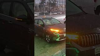 Skoda Kushaq Looking Gorgeous in the Rain #kushaqfacelift #montecarlo #newcarlaunch #sourabhcarvlogs