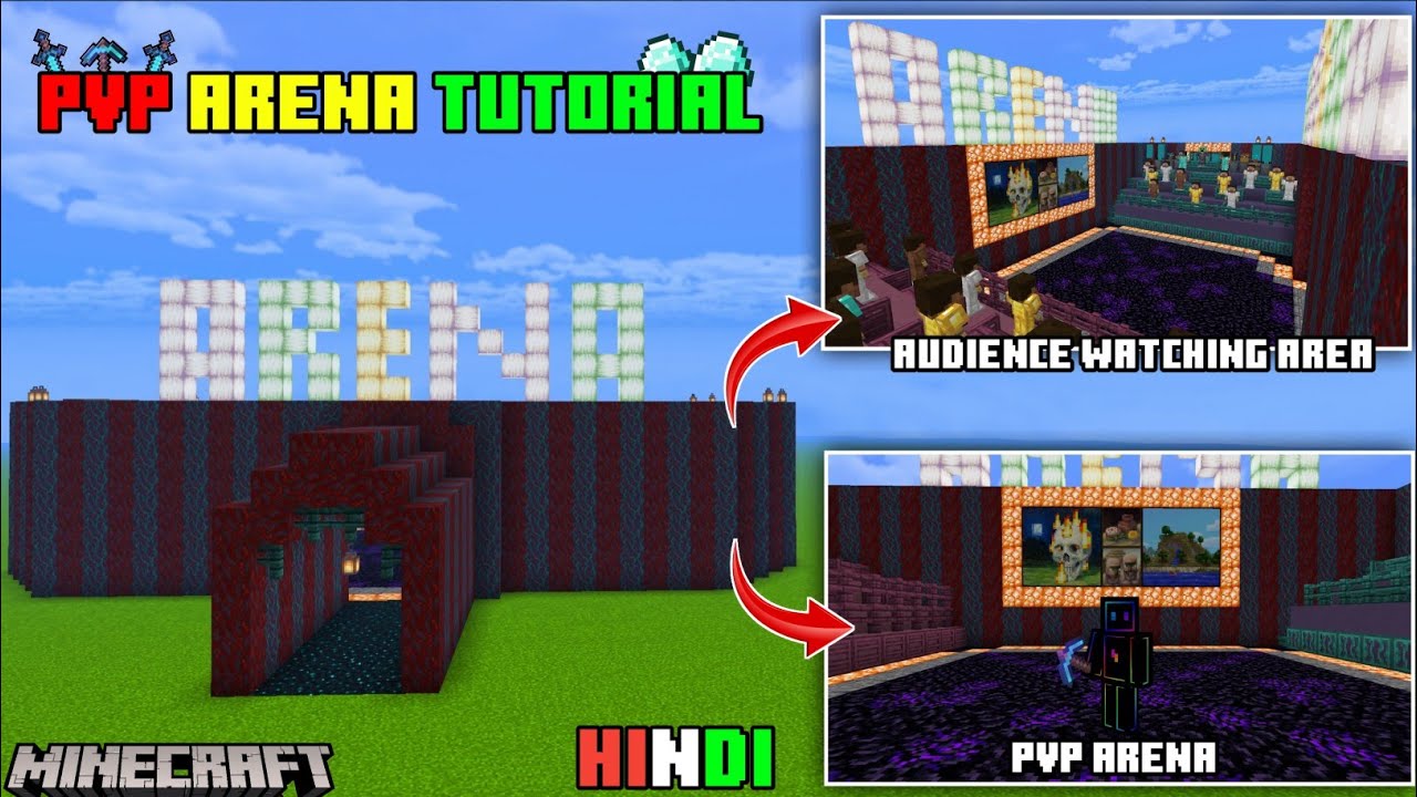 How To Make An Epic PVP ARENA In Minecraft [TUTORIAL] - YouTube