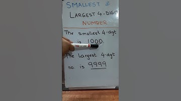 Write the smallest 4 digit number Write the largest 4 digit number #smallestnumber #largestnumber