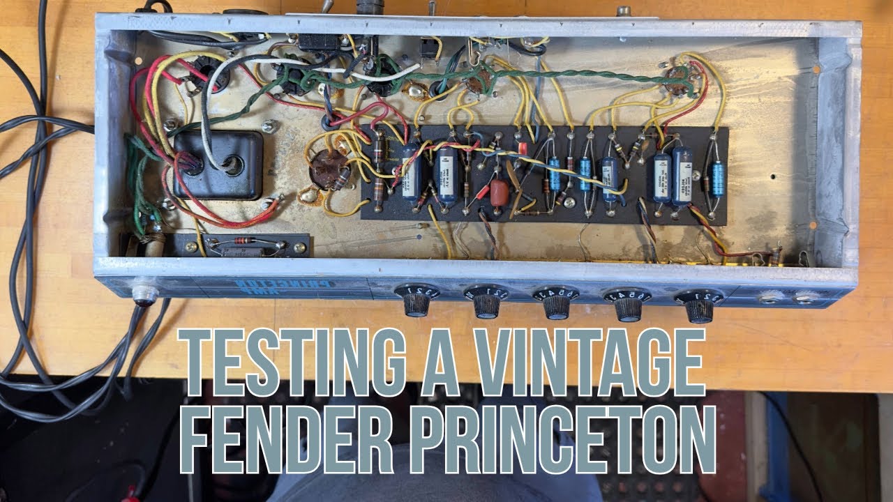 Repairing a Silverface Fender Princeton: Ben Fargen's Workbench + MXR il Tornio Overdrive!
