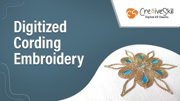 Cording Digitized Embroidery | Cre8iveSkill